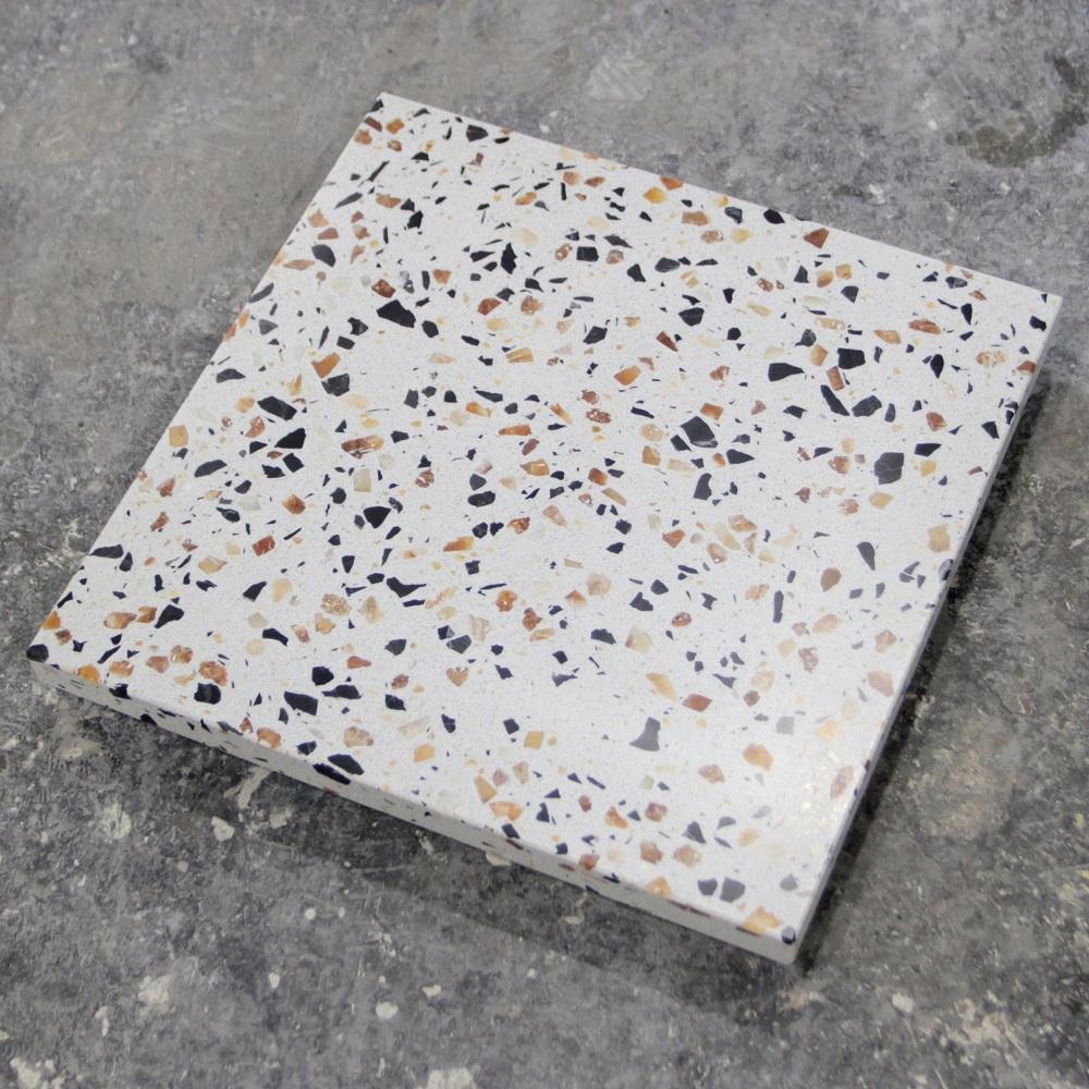 テラゾー 天板 小サイズ  380mm×380mm×25mm(10kg)　家具 セメント コンクリート 富山市 鳥居セメント工業