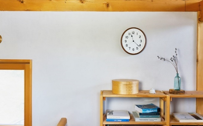 ROOTブラウン（NY21-08BW）Lemnos 掛け時計