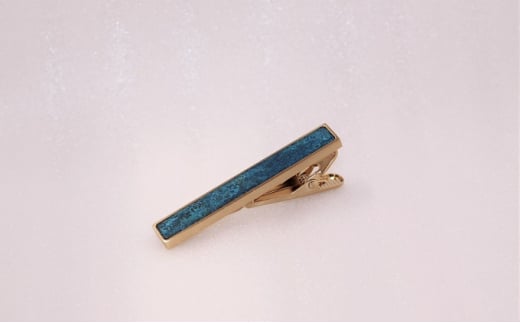 ネクタイピン momentum factory Orii 銅板ネクタイピン（オリイブ