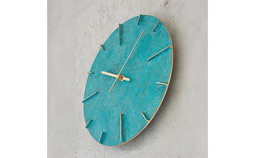 掛け時計 Quaint 斑紋ガス青銅色 AZ15-06 GN 壁掛け時計 時計 Lemn