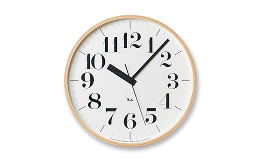電波時計 グッドデザイン賞受賞 時計 RIKI CLOCK RC WR20-02 太文
