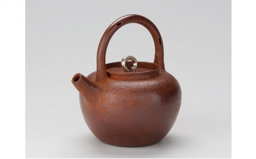 [高岡銅器]高岡銅器・高岡鉄器 素文鉄砲口形鉄瓶（桐共箱