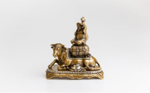 [高岡銅器]福丑大黒香炉 喜泉堂（ふくうしだいこくこうろ 