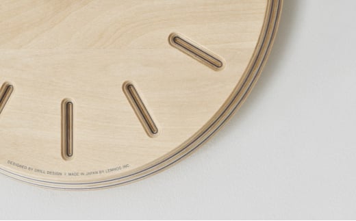 Paper-Wood CLOCK line/ネイビー（DRL19-06 NV） レムノス Lemnos 時計 