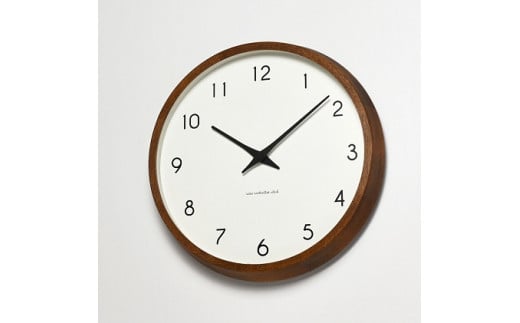 電波時計 Campagne ブラウン PC10-24W BW 掛け時計 壁掛け時計 時