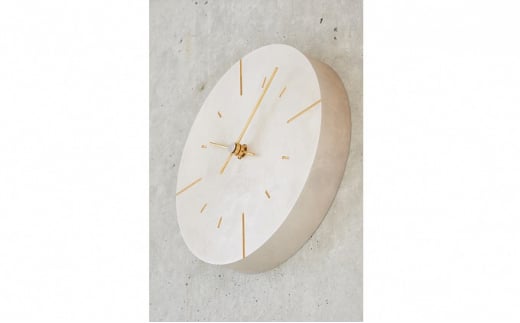 掛け時計 Orb 斑紋純銀色 AZ15-07 SL 壁掛け時計 時計 Lemnos レム