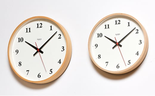 Plywood clock［電波時計］/ ナチュラル（LC22-02W NT） 装飾品 工
