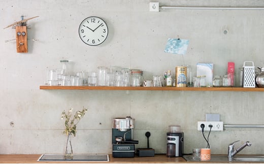 MONO Clock / ホワイト（LC10-20A WH） 工芸品 装飾品 民芸品 時計 