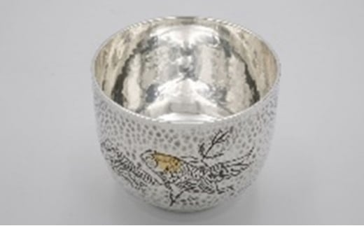 【高岡銅器】純銀ぐい呑み華 金魚 酒器 民芸品 工芸品 日本
