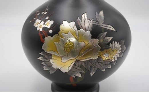 【高岡銅器】富貴花瓶 8号 民芸品 工芸品 インテリア 雑貨 
