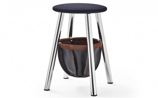 根 KON［スツール／バスケット付］／ブラック（IK22Q-01 BK） 