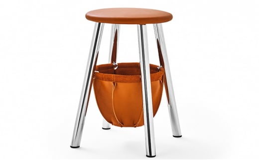 根 KON［スツール／バスケット付］／ ブラウン（IK22Q-01 BW） 