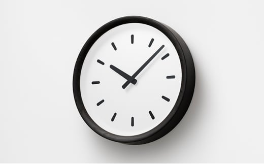 basin line / ブラック（PIL23-05 BK） インテリア 掛時計 時計 レ