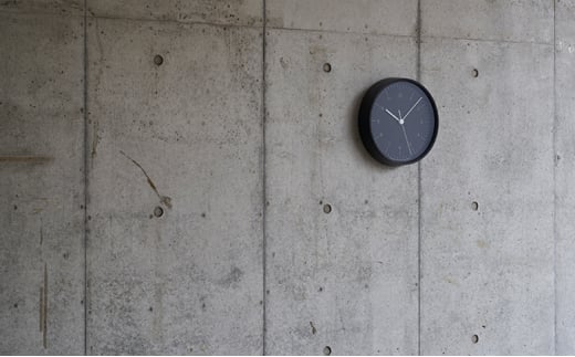 City Pop [電波時計] / ブラック（YK23-03 BK） インテリア 掛時計