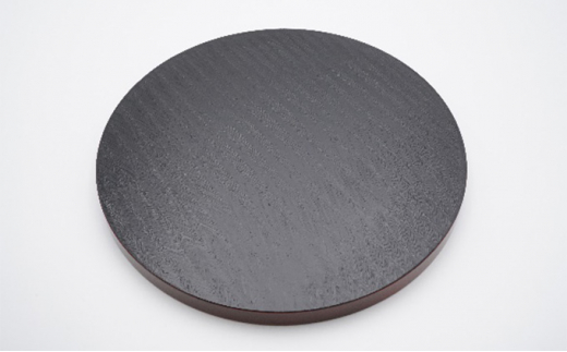 丸盆10 青海波彫入 朱 雑貨 日用品 工芸品  FAD-1232