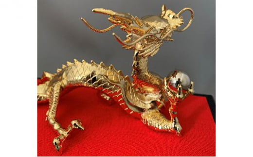 ［高岡銅器］ 龍 曙 金メッキ インテリア 工芸品 装飾品 民