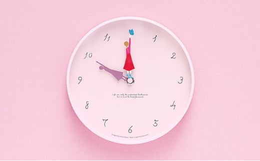 Herstory / MU23-12 B butterfly 壁掛け時計 時計 Lemnos レムノス イン