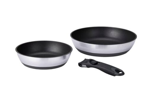 取っ手の取れるフライパン キャストバリウス ＩＨ対応 ３