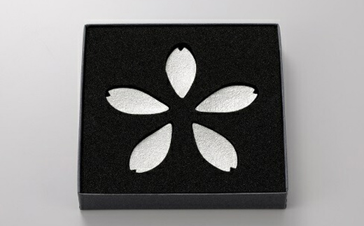 箸置 -「さくら」- 5ヶ入 セット 錫 おしゃれ 能作 ギフト FAD