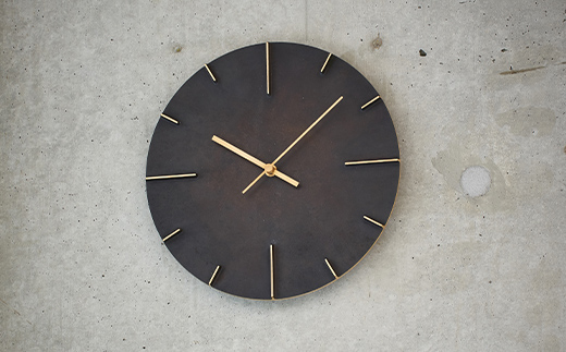 掛け時計 Quaint 斑紋黒染色 AZ15-06 BK 壁掛け時計 時計 Lemnos レ