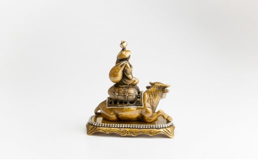 [高岡銅器]福丑大黒香炉 喜泉堂（ふくうしだいこくこうろ 