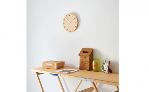 CARVED WOOD BIRCH / Lサイズ（NTL16-05） レムノス Lemnos 時計 工芸