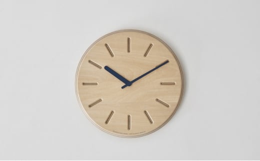 Paper-Wood CLOCK line/ネイビー（DRL19-06 NV） レムノス Lemnos 時計 