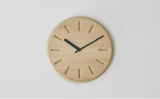 Paper-Wood CLOCK line/グリーン（DRL19-06 GN） レムノス Lemnos 時計 