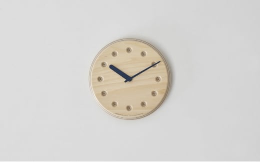 Paper-Wood CLOCK dot / ネイビー （DRL19-07 NV） レムノス Lemnos 時計