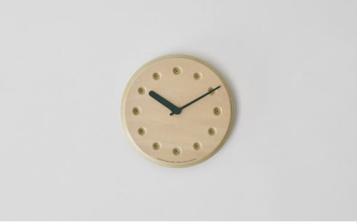 Paper-Wood CLOCK dot / グリーン （DRL19-07 GN） レムノス Lemnos 時計