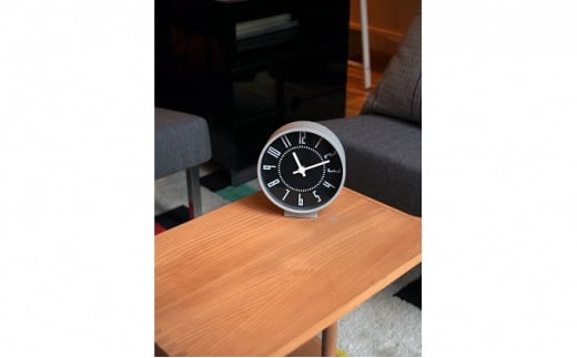 eki clock s / ブラック（TIL19-08 BK） レムノス Lemnos 時計 工芸品