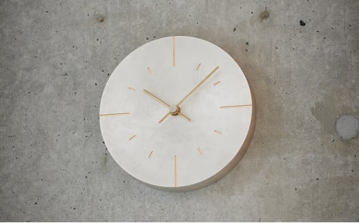掛け時計 Orb 斑紋純銀色 AZ15-07 SL 壁掛け時計 時計 Lemnos レム