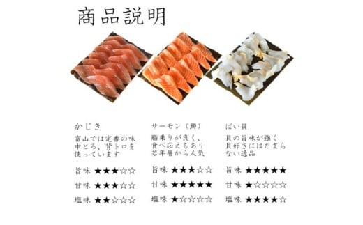 魚との清水（うおとの） 三種の昆布〆（３個入り）カジキ1