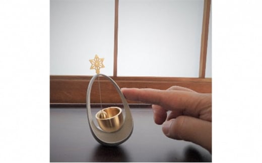 【高岡銅器】まわりん 麻の葉 インテリア デザイン性 起き