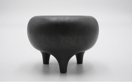 【高岡銅器】わびさびポット 深み 真鍮製 植木鉢 やわらか