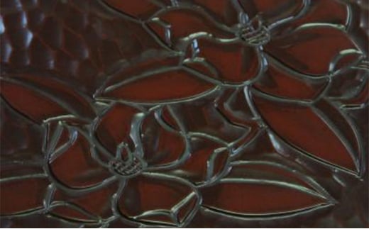 ［高岡漆器］ 茶櫃 彫刻塗 泰山木 雑貨 日用品 工芸品  FAD-12