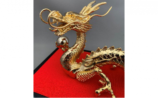 ［高岡銅器］ 龍 曙 金メッキ インテリア 工芸品 装飾品 民