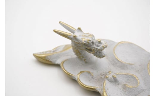 【高岡銅器】香皿UNRYUU 白金  FAD-1299