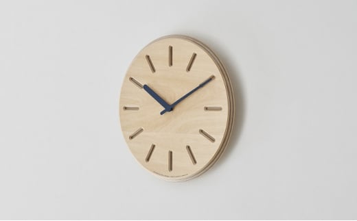 Paper-Wood CLOCK line/ネイビー（DRL19-06 NV） レムノス Lemnos 時計 