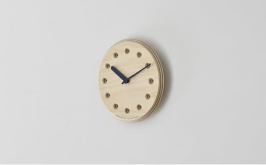 Paper-Wood CLOCK dot / ネイビー （DRL19-07 NV） レムノス Lemnos 時計