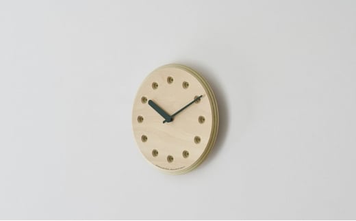 Paper-Wood CLOCK dot / グリーン （DRL19-07 GN） レムノス Lemnos 時計