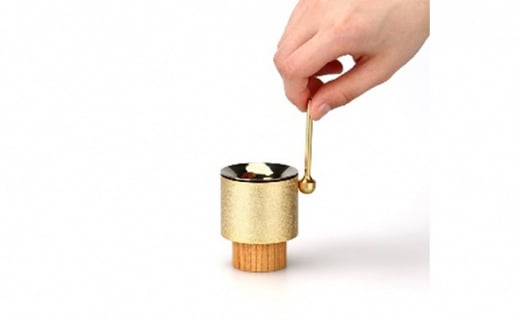 【高岡銅器】塔音 鈴花・鈴棒セット Gold 空穏KUON 花器 おり