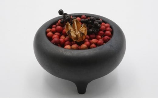 【高岡銅器】わびさびポット 深み 真鍮製 植木鉢 やわらか