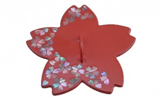 【高岡銅器】鉄燗鍋 桜漆螺鈿蓋付 花 桜形 酒注 鉄蓋 火に