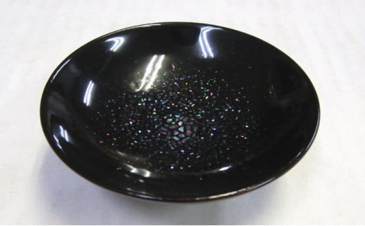 螺鈿盃 銀河 酒器 工芸品 器 上品 溜色 漆黒 漆 アワビ貝 繊