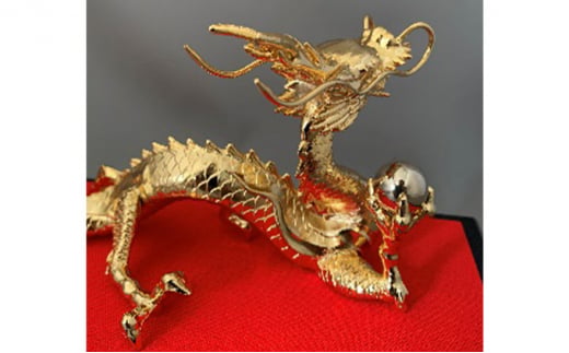 ［高岡銅器］ 龍 曙 金メッキ インテリア 工芸品 装飾品 民
