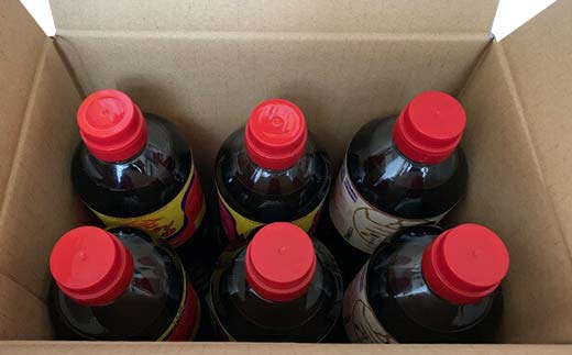 富山の地醤油・つゆ詰め合わせ6本セット 濃口 甘口 濃厚 し