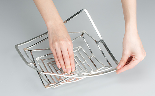 かご KAGO 能作 スクエア L インテリア 錫 おしゃれ ギフト 雑