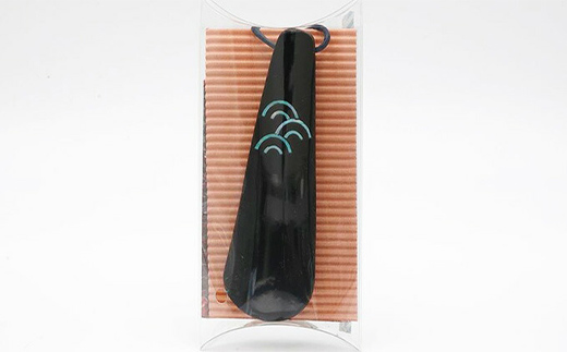 靴べら 青海波青貝入 民芸品 工芸品 竹 素材 青海波模様 螺