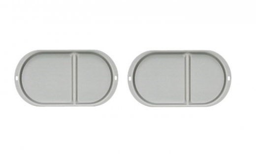 小物置き トリートレイ オーバル 2点セット シルバー 小物